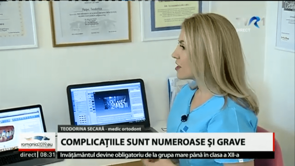 Problemele și complicațiile cauzate de dinții strâmbi – dr. Teodorina Secară I TVR1