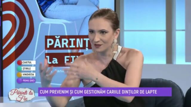 Emisiunea – Părinți la fix – Despre îngrijirea dinților de lapte cu dr. Teodorina Secară